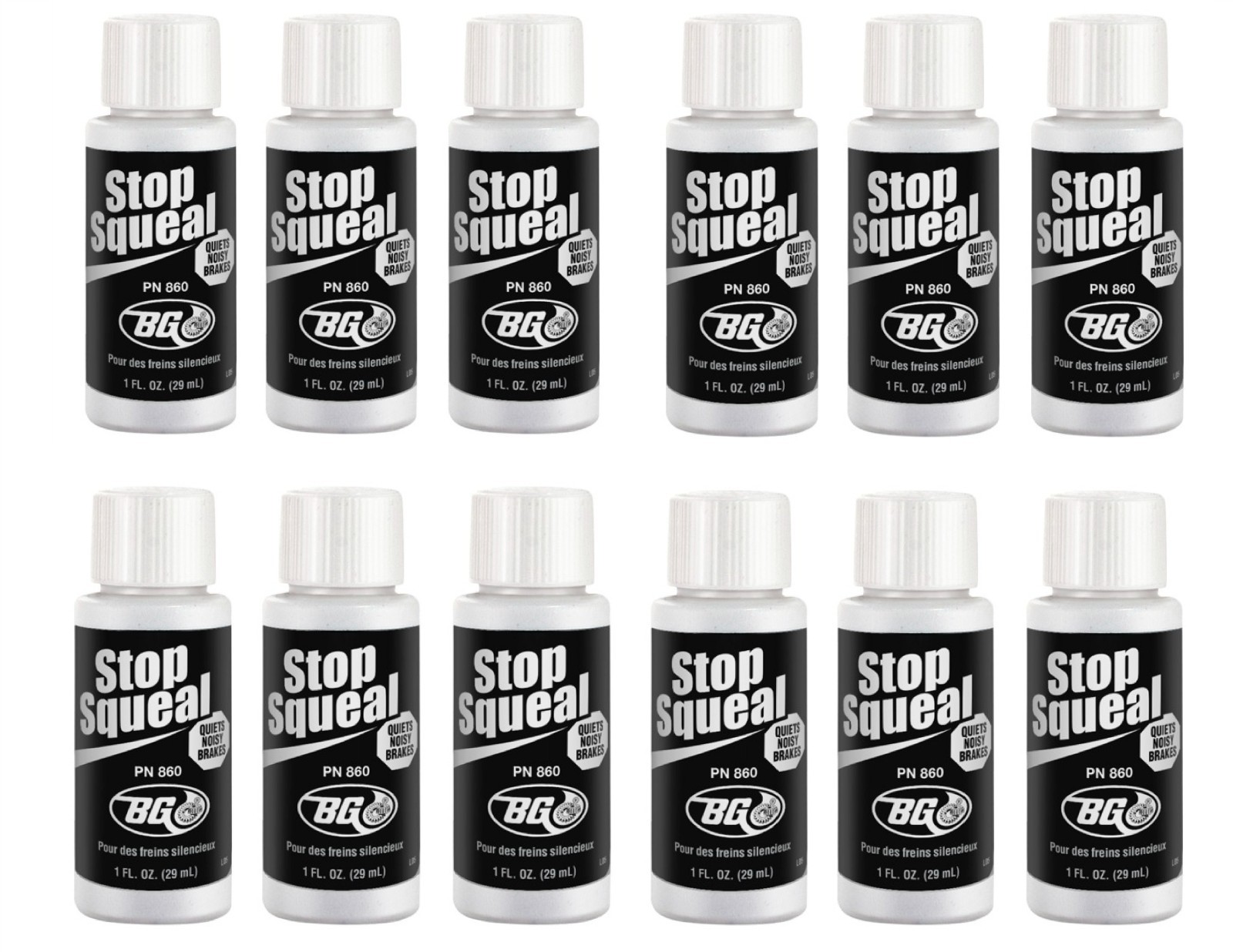 BG Stop Squeal PN 860 NEW 1 FL.OZ. Bottle 12 pack BG Stop Squeal PN 860 NEW 1 FL.OZ. Bottle 12 pack