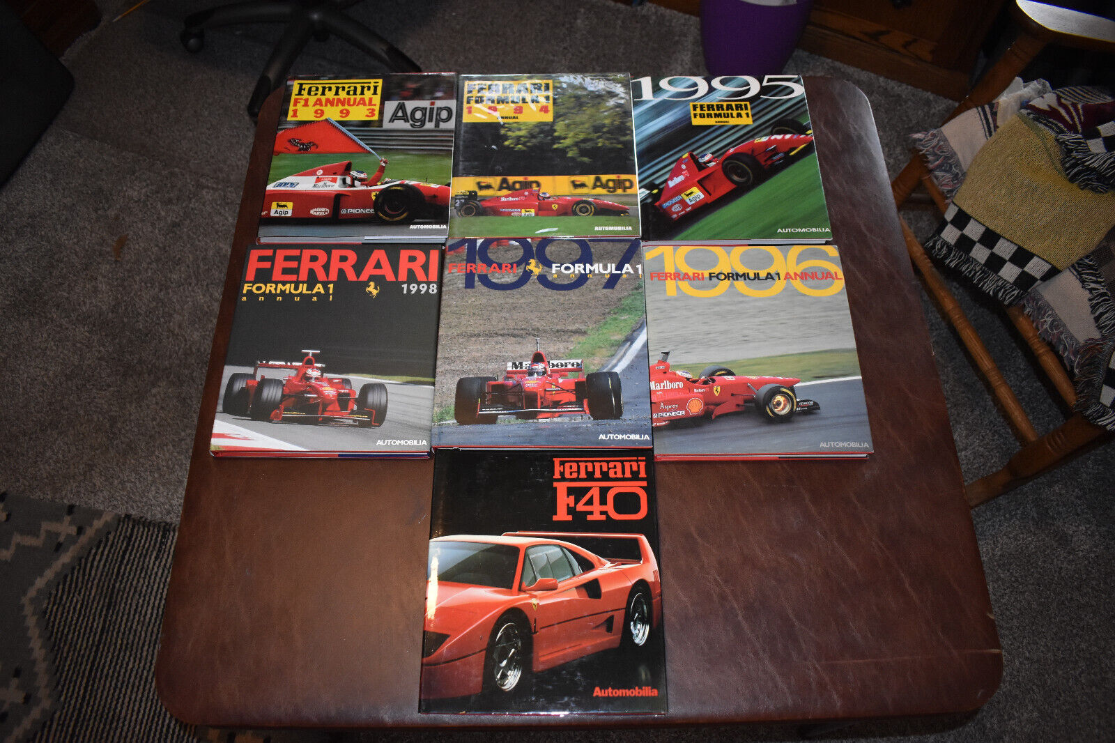 Ferrari  book lot 7 hard backs, good to new condition