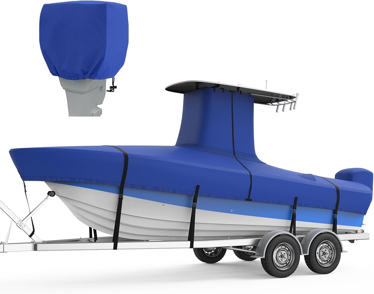1200D Heavy Duty Center Console T-Top Roof Boat Cover Waterproof Storage 1200D Heavy Duty Center Console T-Top Roof Boat Cover Waterproof Storage