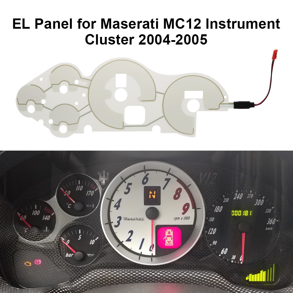 EL Panel for Maserati MC12 Instrument Cluster Backlight Repair