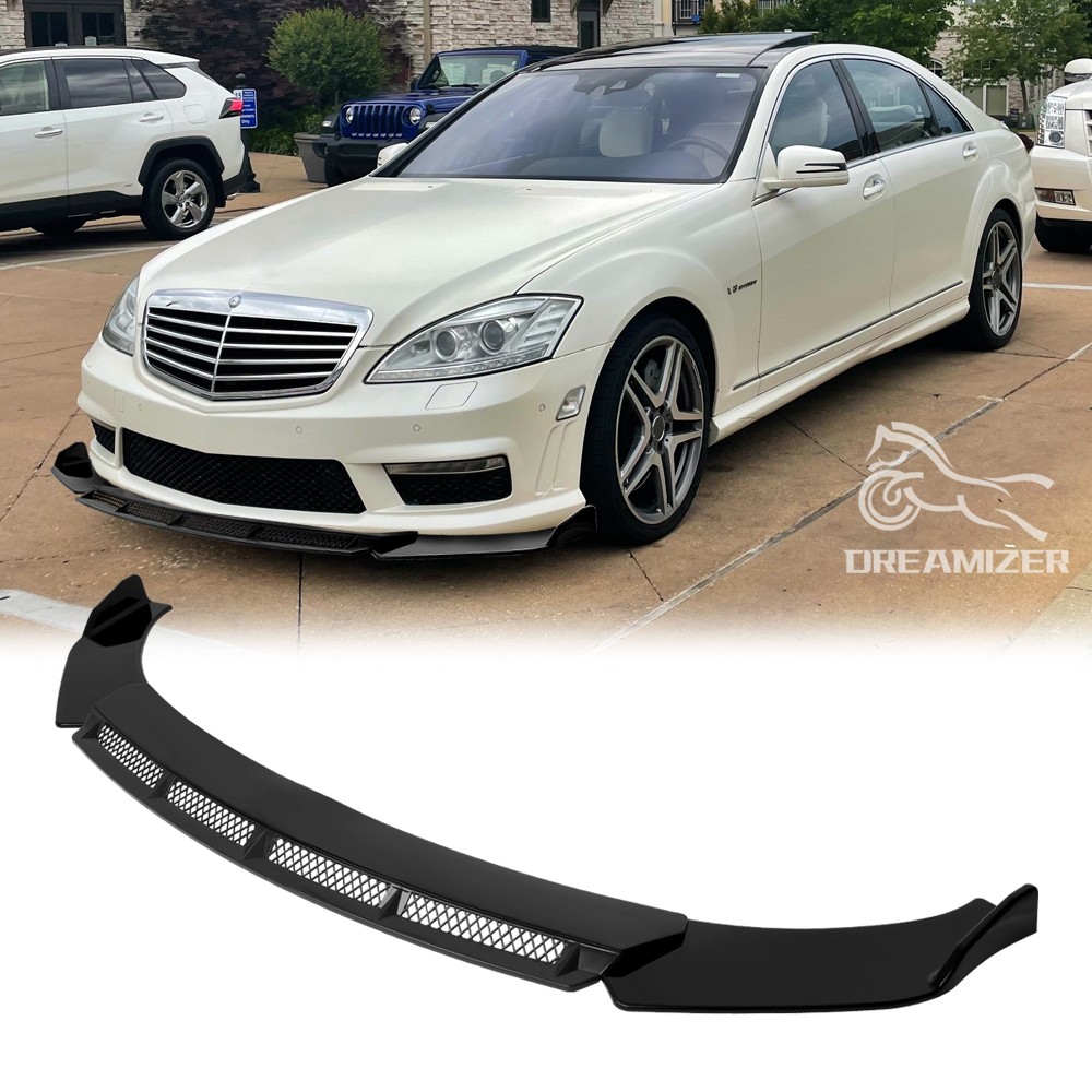 Front Bumper Lip Spoiler Splitter For Mercedes-Benz S-Class W221 S500 S600 S63 Front Bumper Lip Spoiler Splitter For Mercedes-Benz S-Class W221 S500 S600 S63