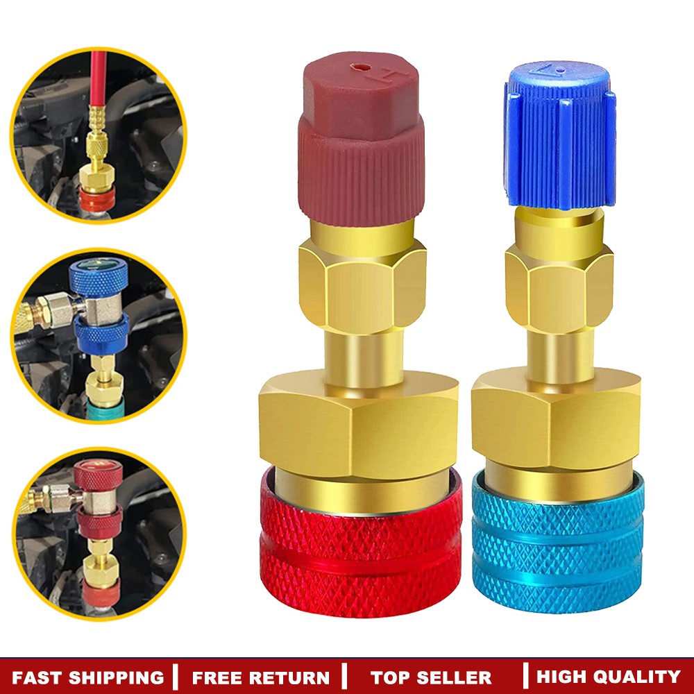 R134A to R1234YF Quick Couplers Kit Adapter Adjustable High & Low Connection