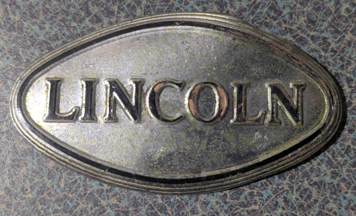 VTG Metal Lincoln Automobile Emblem Badge Logo Tag Decal Ornament Nameplate 20\'s