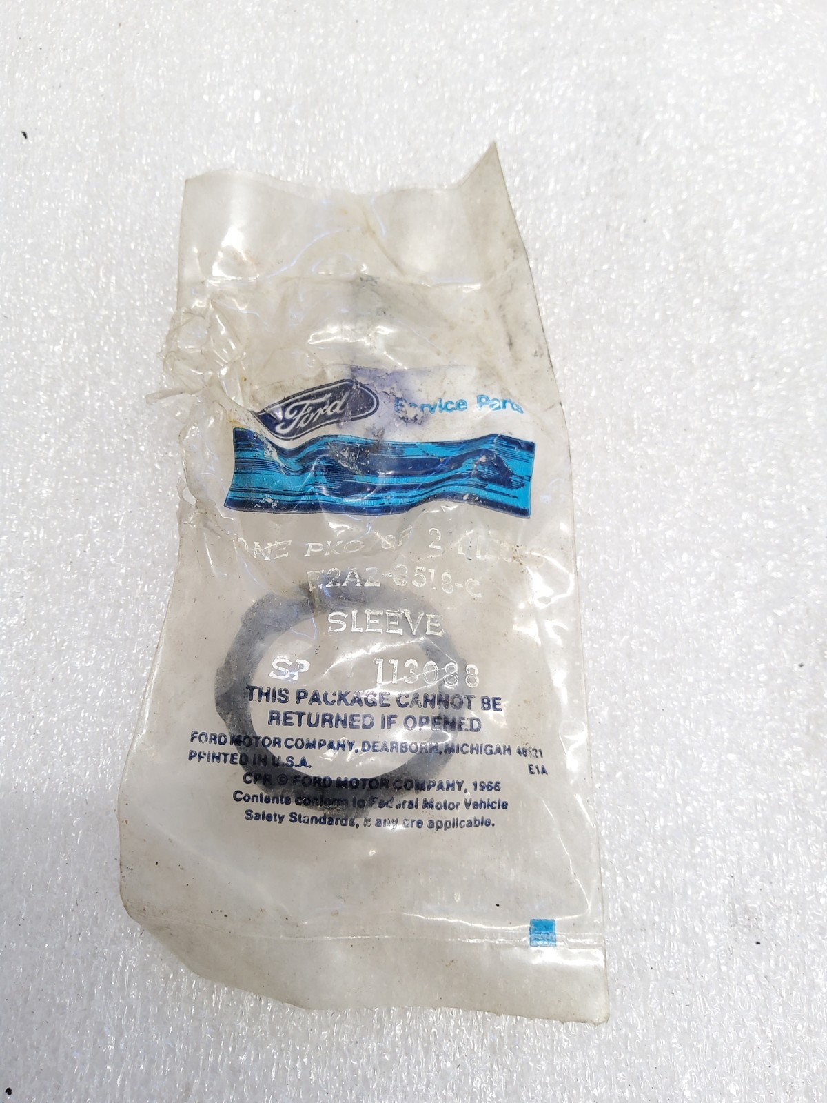 NOS 1983 - 1993 Ford E2AZ-3518-C upper steering column tube bearing sleeve