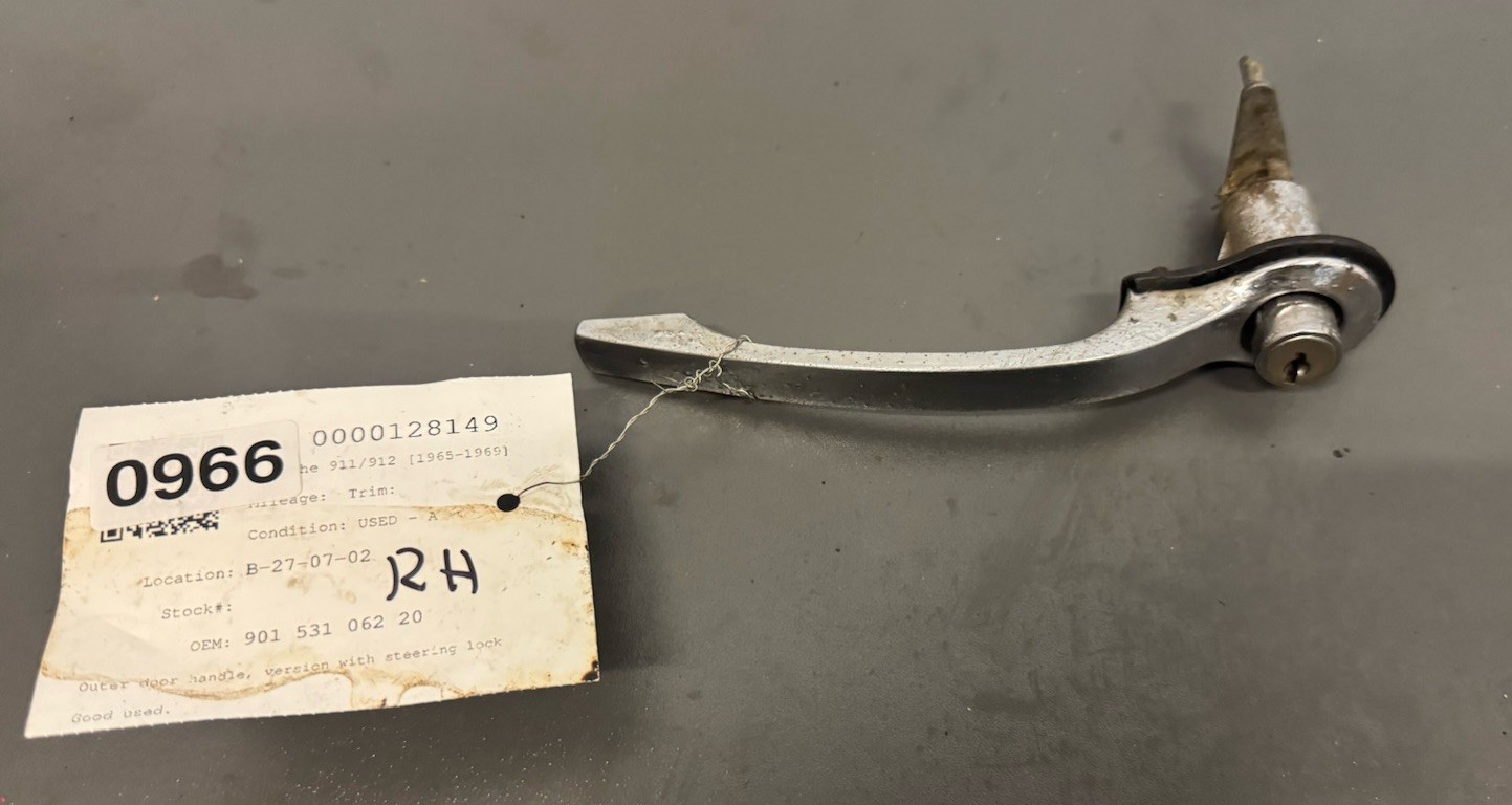 ORIGINAL PORSCHE 911 912 RIGHT OUTER CHROME DOOR HANDLE 1965-67