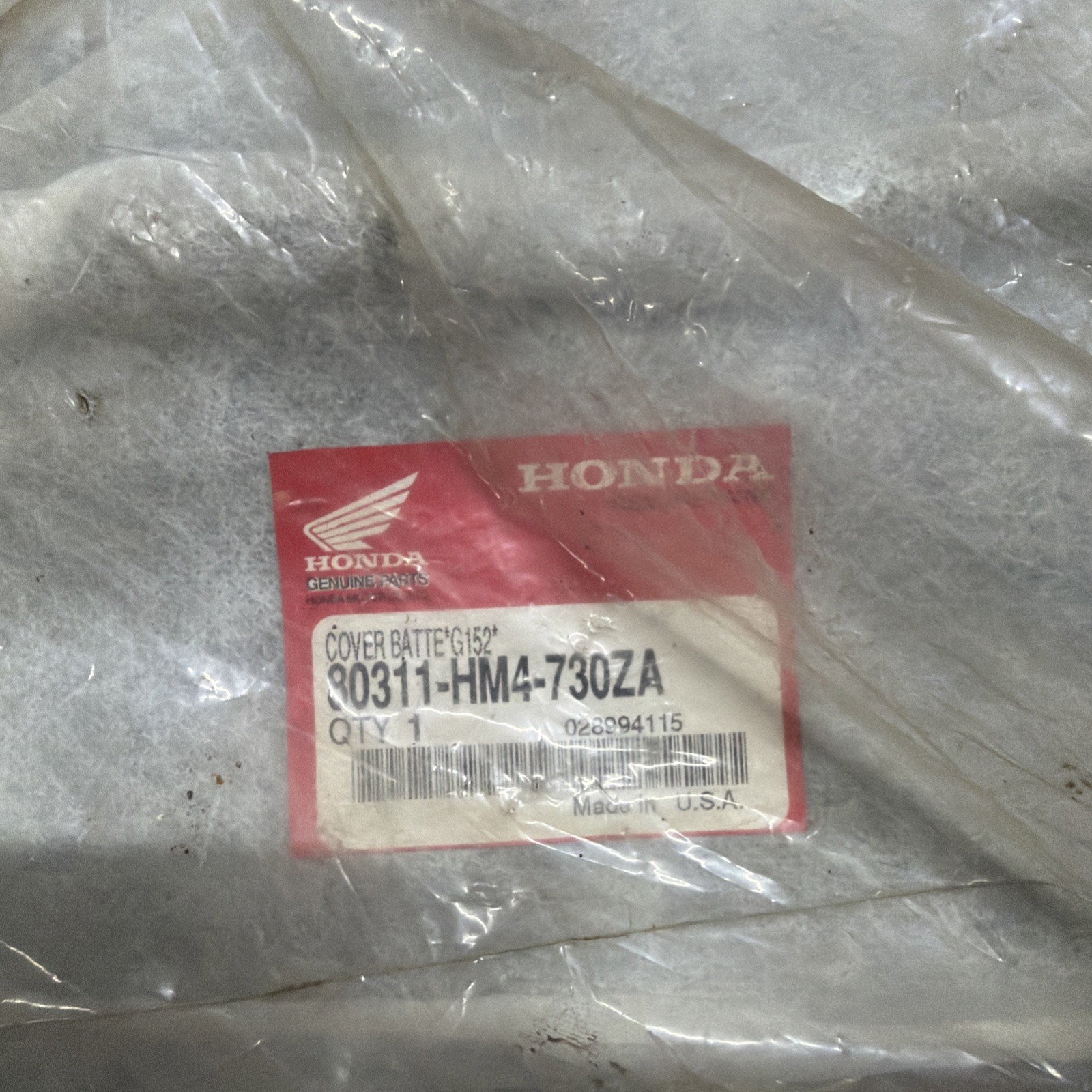 Genuine OEM Honda TRX300 TRX300FW Fourtrax Battery Cover Green 80311-HM4-730ZA Genuine OEM Honda TRX300 TRX300FW Fourtrax Battery Cover Green 80311-HM4-730ZA