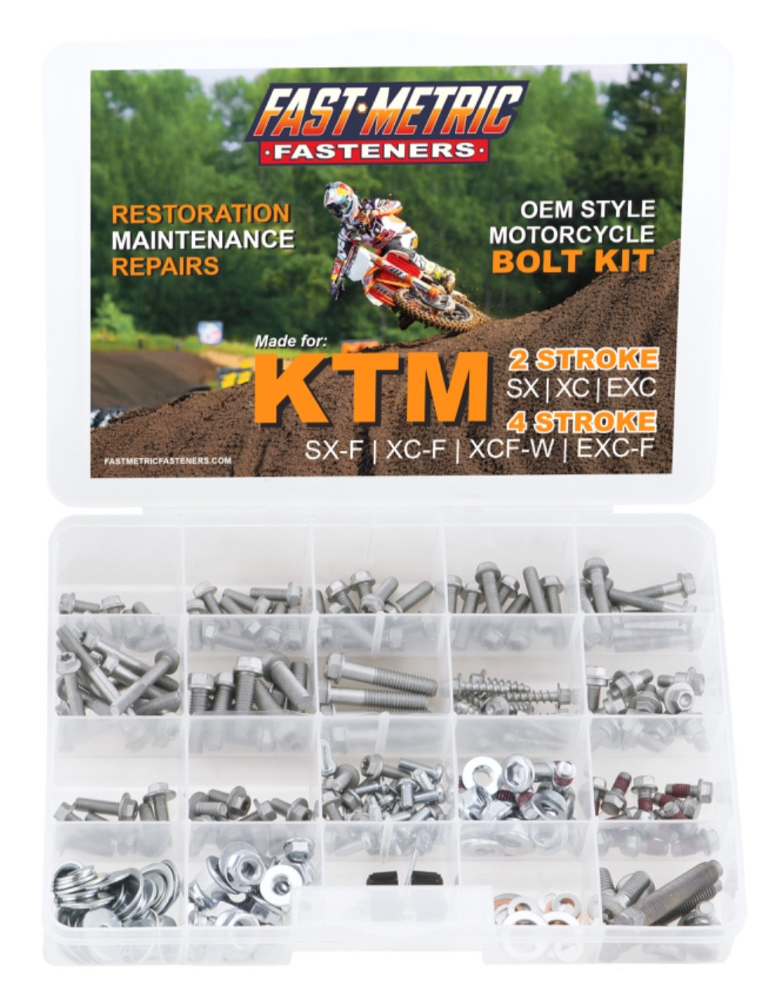 250pc KTM  FASTENER KIT 125XCW 150XCW 250EXC 250EXCF 300EXC 350EXCF 450EXCF 500