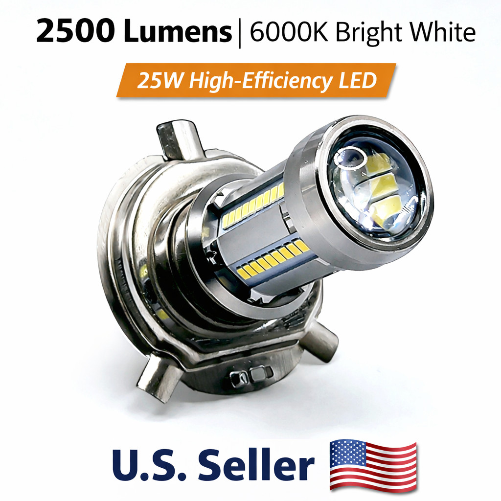 🌟Ultimate Hi/Lo 12V LED Headlight Bulb for Honda Shadow VT750 Phantom 2010–2025