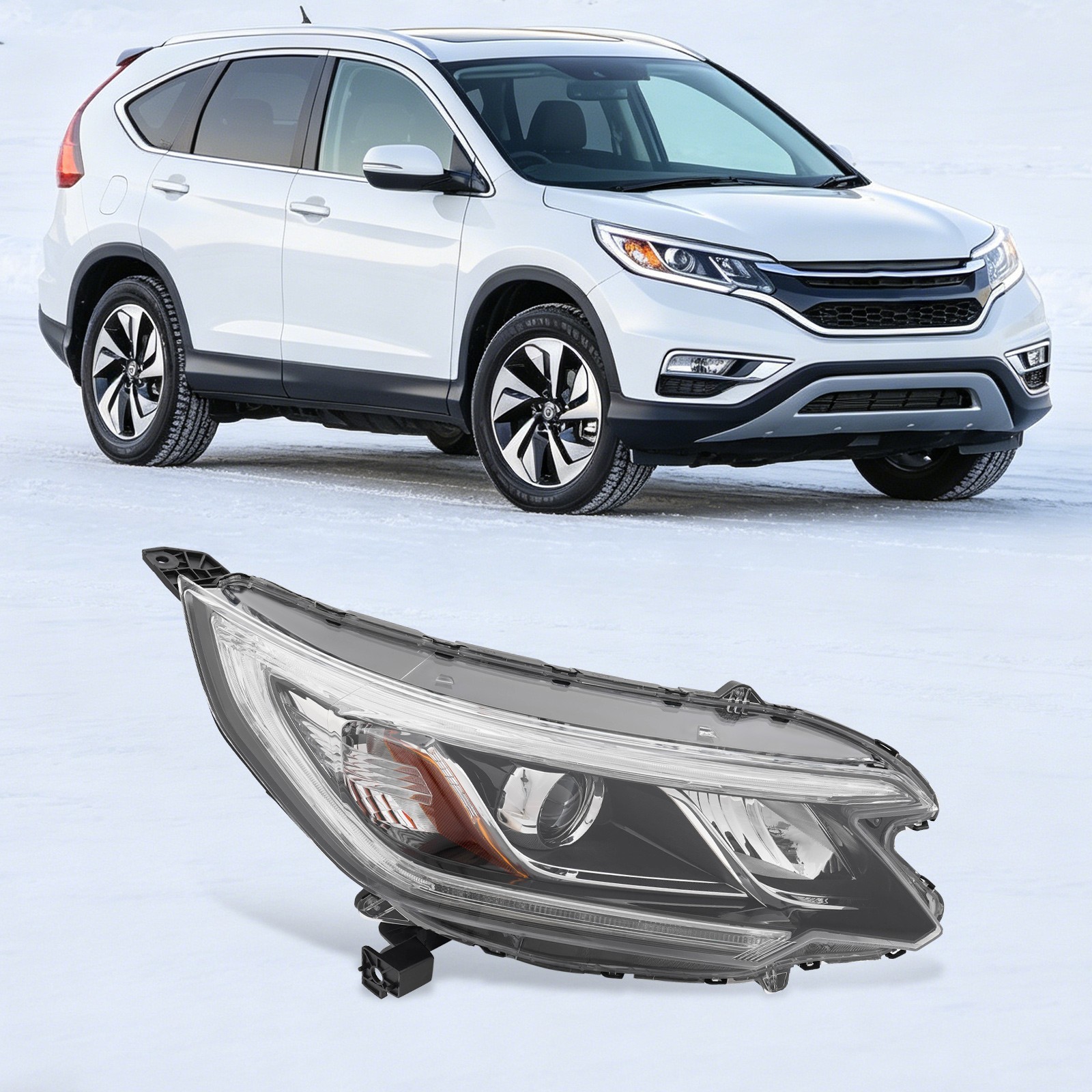 For 2015-2016 Honda CR-V Xenon/HID Headlight with DRL Headlamp Passenger Side RH
