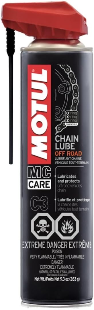 Motul Off Road Chain Lube Spray for Dirt Bikes and ATVs (9.3oz.) 111820 Motul Off Road Chain Lube Spray for Dirt Bikes and ATVs (9.3oz.) 111820