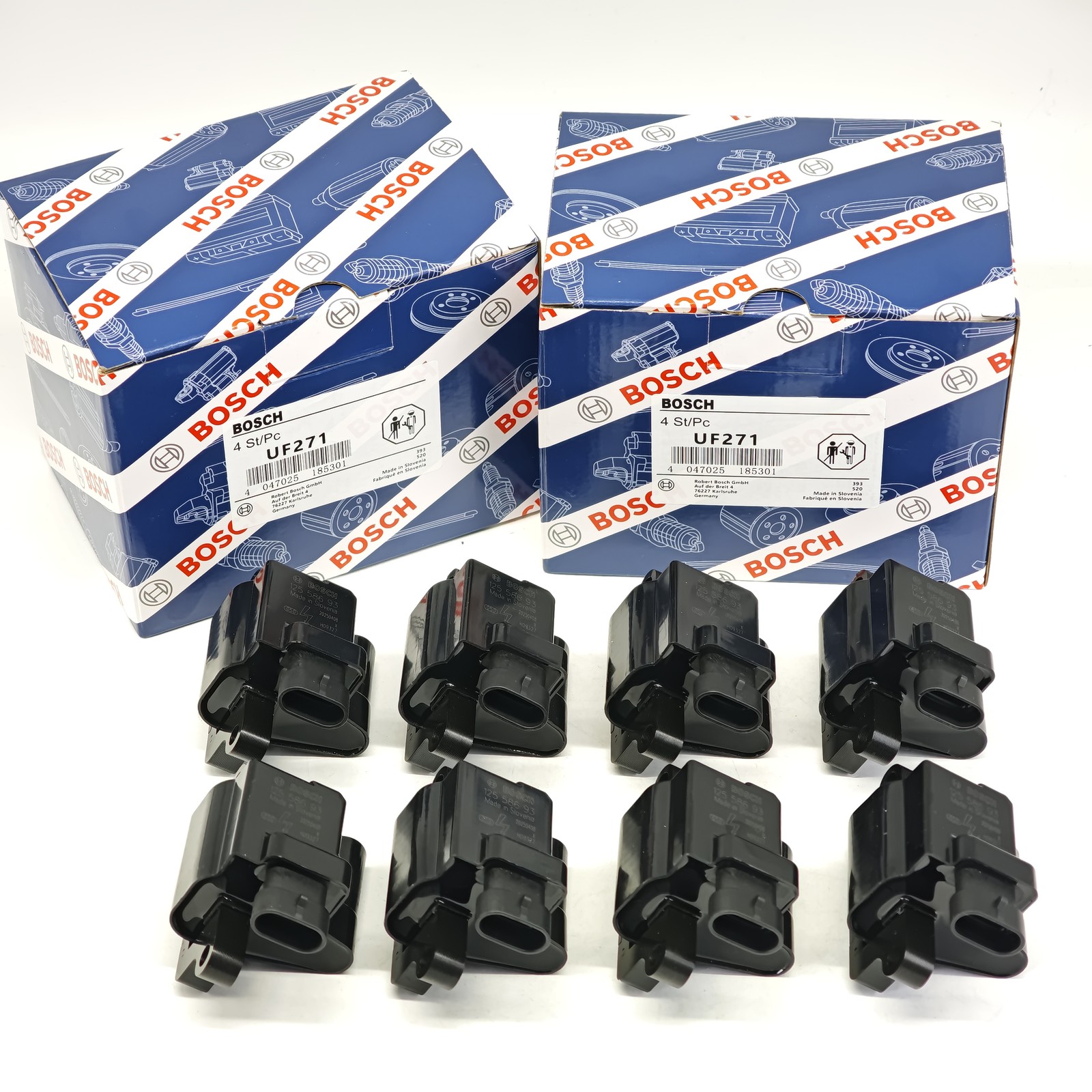8X OEM Bosch UF271 Ignition Coil & 41-962 Spark Plug & 9748HH Wire for GMC