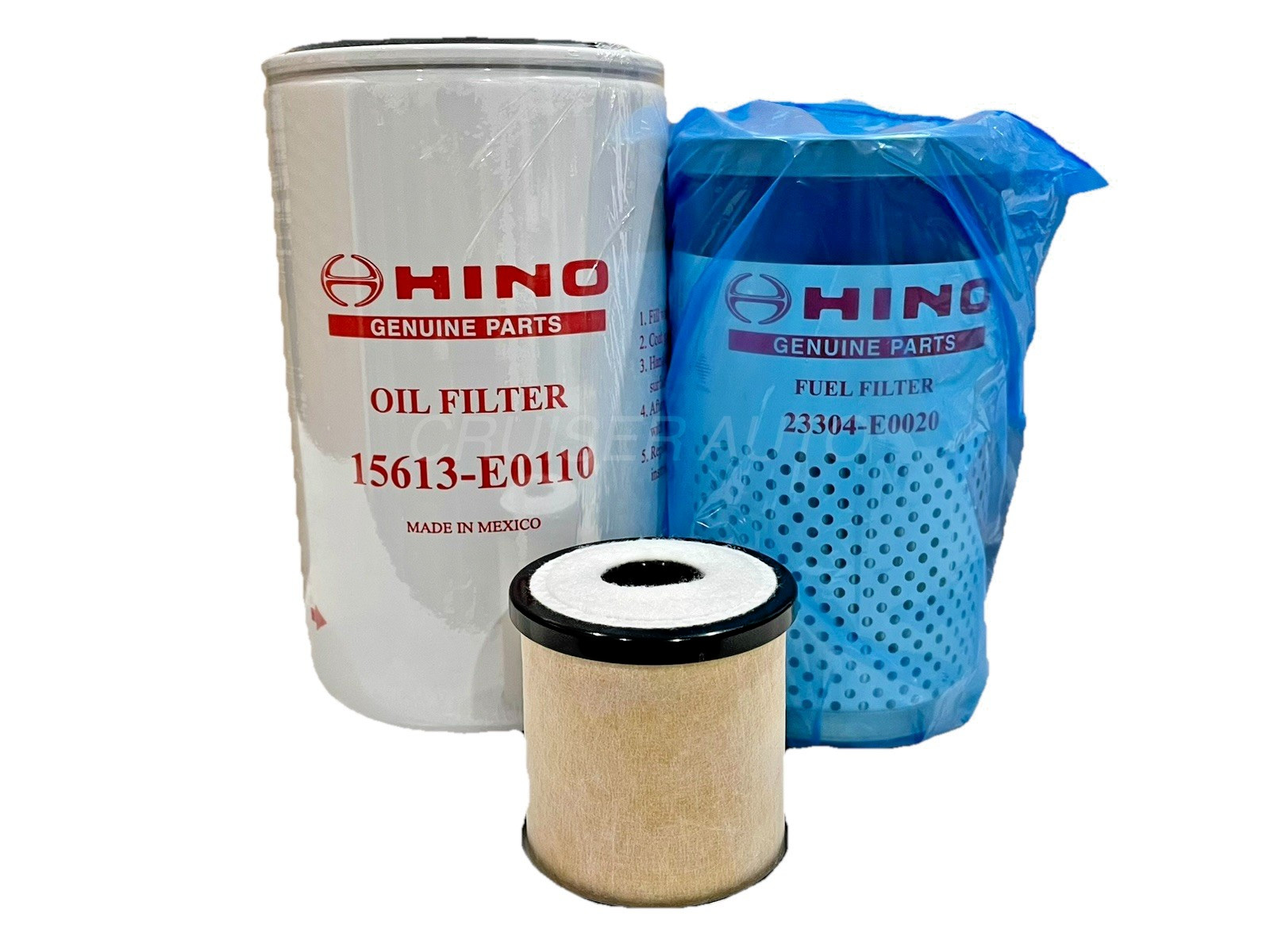 NEW Genuine OEM Hino Oil Fuel and CCV Filters set 258 268 338    2011-2019