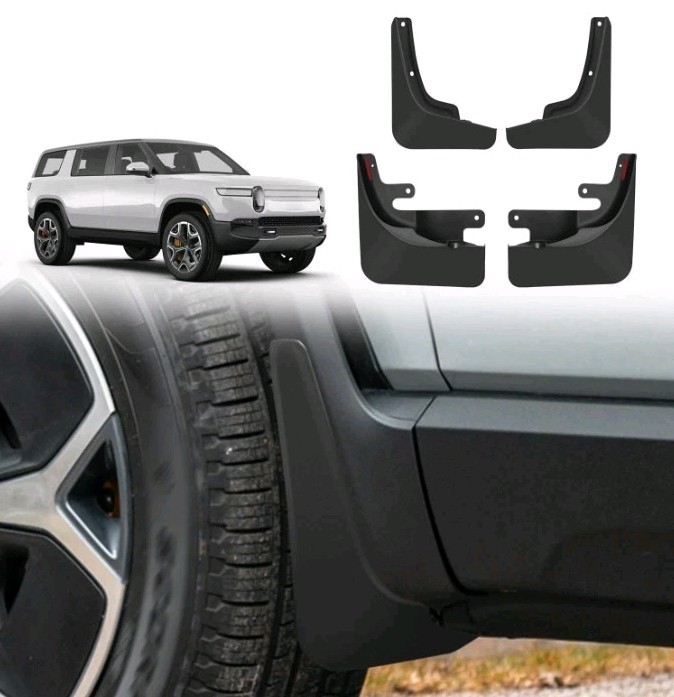BestEvMod Mud Flaps Splash Guards Compatible with Rivian R1S 2022-2026
