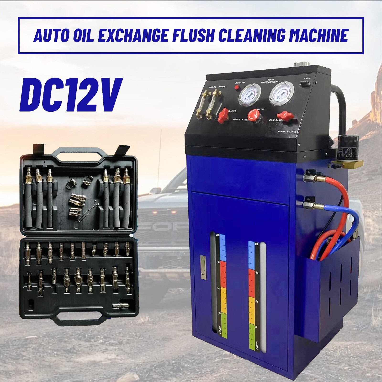 ATF 12V Auto Transmission Fluid Oil Exchanger Flush Cleaning Cleaner Machine
