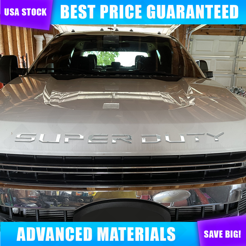 For 2017-2022 F-250/F-350 Matte Black 3D Embed Super Duty Tailgate Insert Letter For 2017-2022 F-250/F-350 Matte Black 3D Embed Super Duty Tailgate Insert Letter