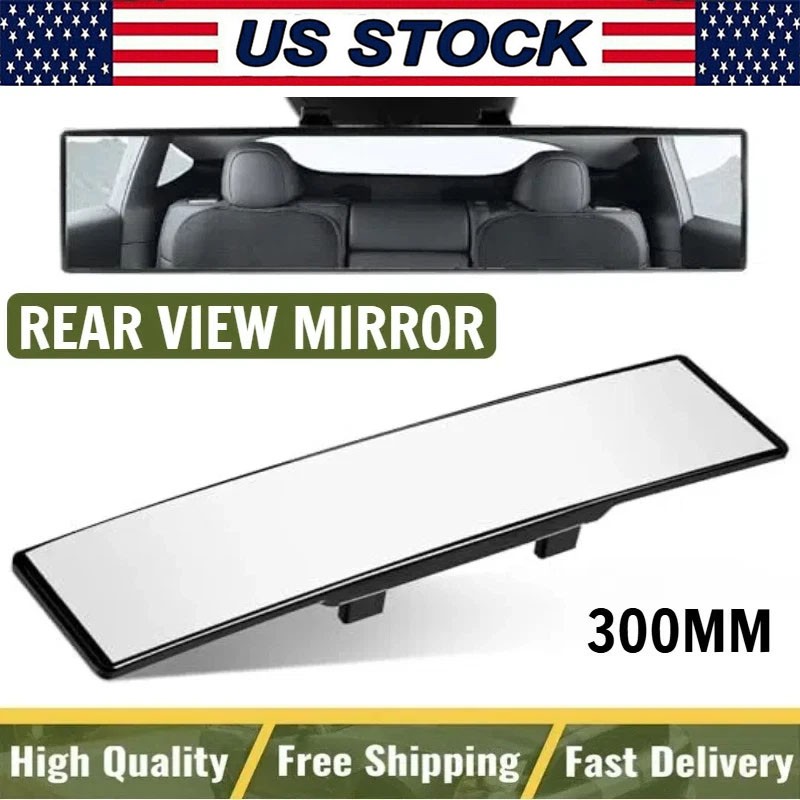 Universal Car Rearview Mirror Anti-glare 300MM Rear View Wide Angle Convex Clear Universal Car Rearview Mirror Anti-glare 300MM Rear View Wide Angle Convex Clear