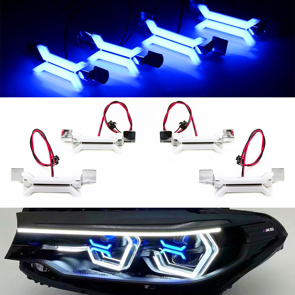 3528 LED X Concept DRL Headlight Angel Eyes Universal Fit For Halogen Headlights