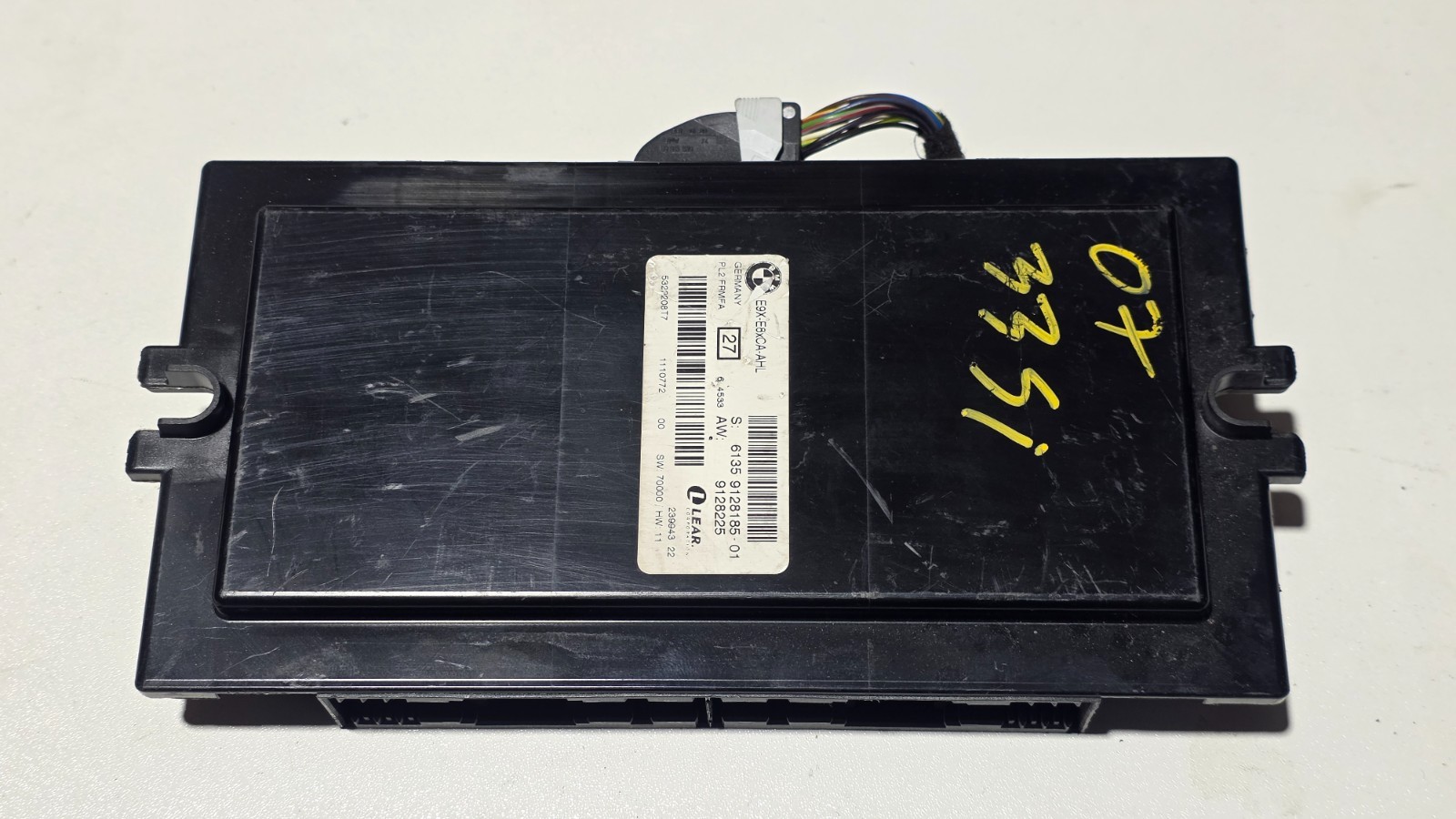 2007 BMW 335I E90 OEM FRM FOOTWELL LIGHT CONTROL MODULE # 61359128185 USED