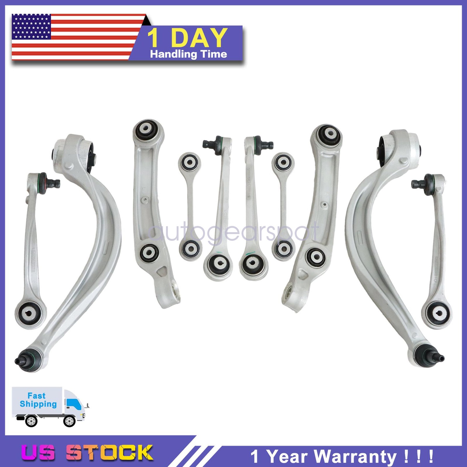 10Pcs Front control arms kit For Bentley Bentayga EWB 2019 2020 2021 2022-2025