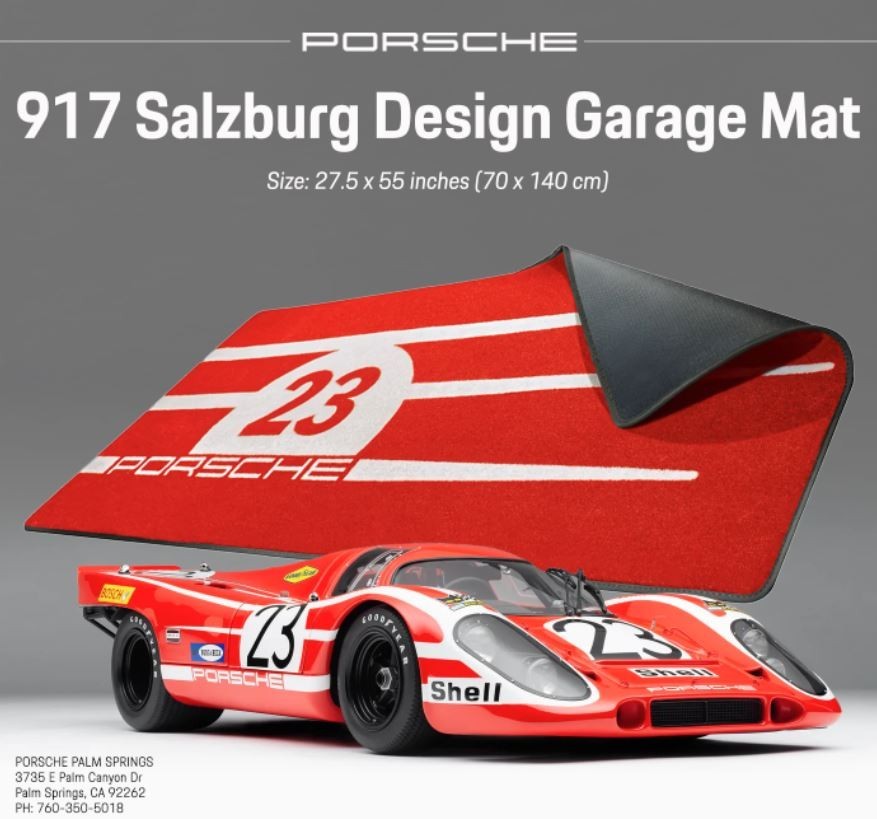 Genuine Porsche Garage Mat - 917 Salzburg Design 9Y0-044-070-B