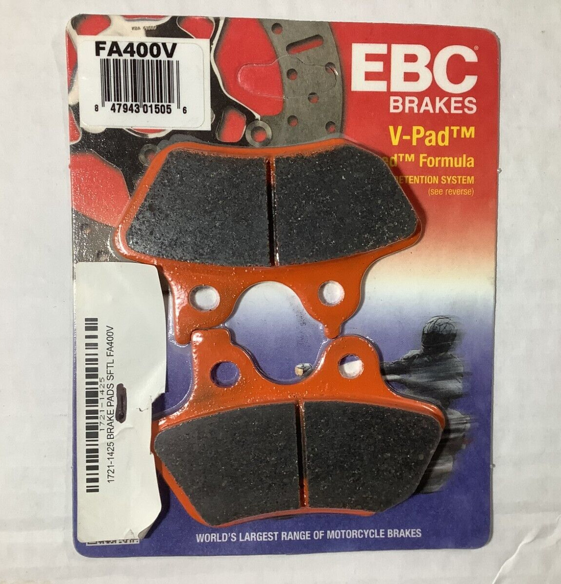 EBC Brakes FA400V Sintered Metal '00-'07 Harley/Buell Brake Pads *See Fit Below