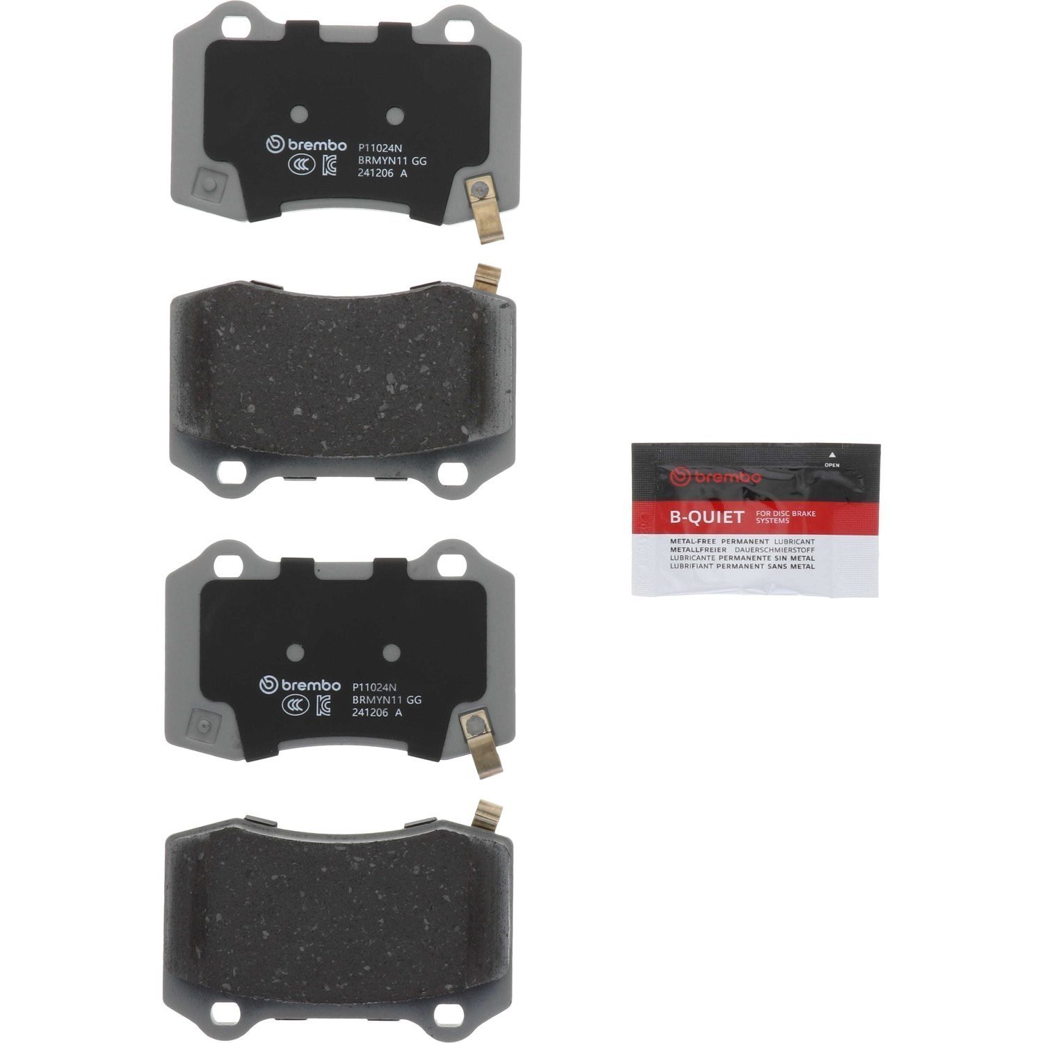Brembo OEM Front & Rear Ceramic Brake Pads Kit For 2012-2024 Chevy Camaro