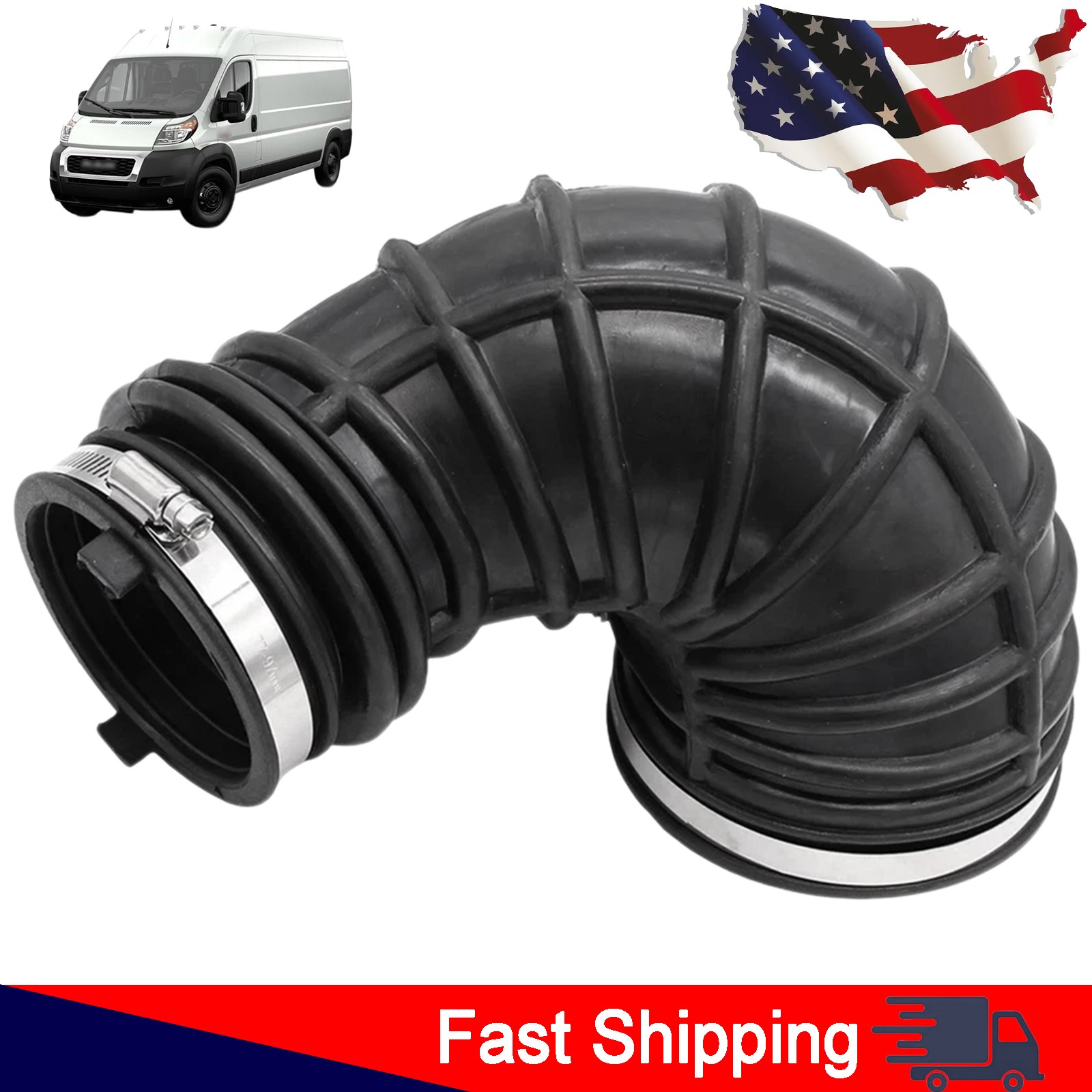Air Intake Hose Duct Tube 68190498AB For 14-21 Ram Promaster 1500 2500 3500 3.6L Air Intake Hose Duct Tube 68190498AB For 14-21 Ram Promaster 1500 2500 3500 3.6L