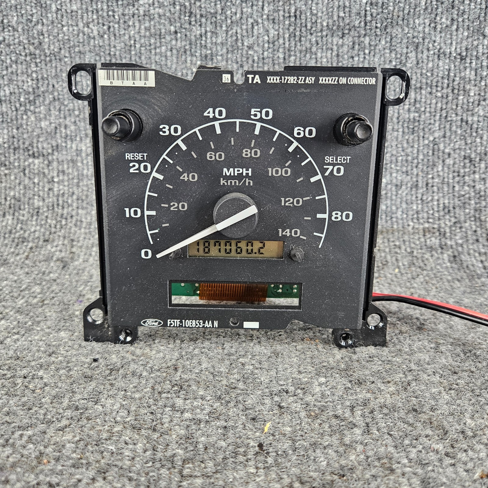 1992-1996 FORD BRONCO F150 F250 SPEEDOMETER CLUSTER GAUGE 187K