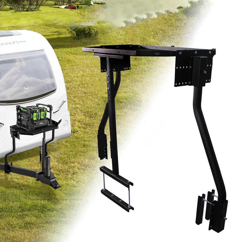 300 LBS A-Frame Adjustable Trailer Tray for Outdoor RV Camper CC-255 Tongue Rack