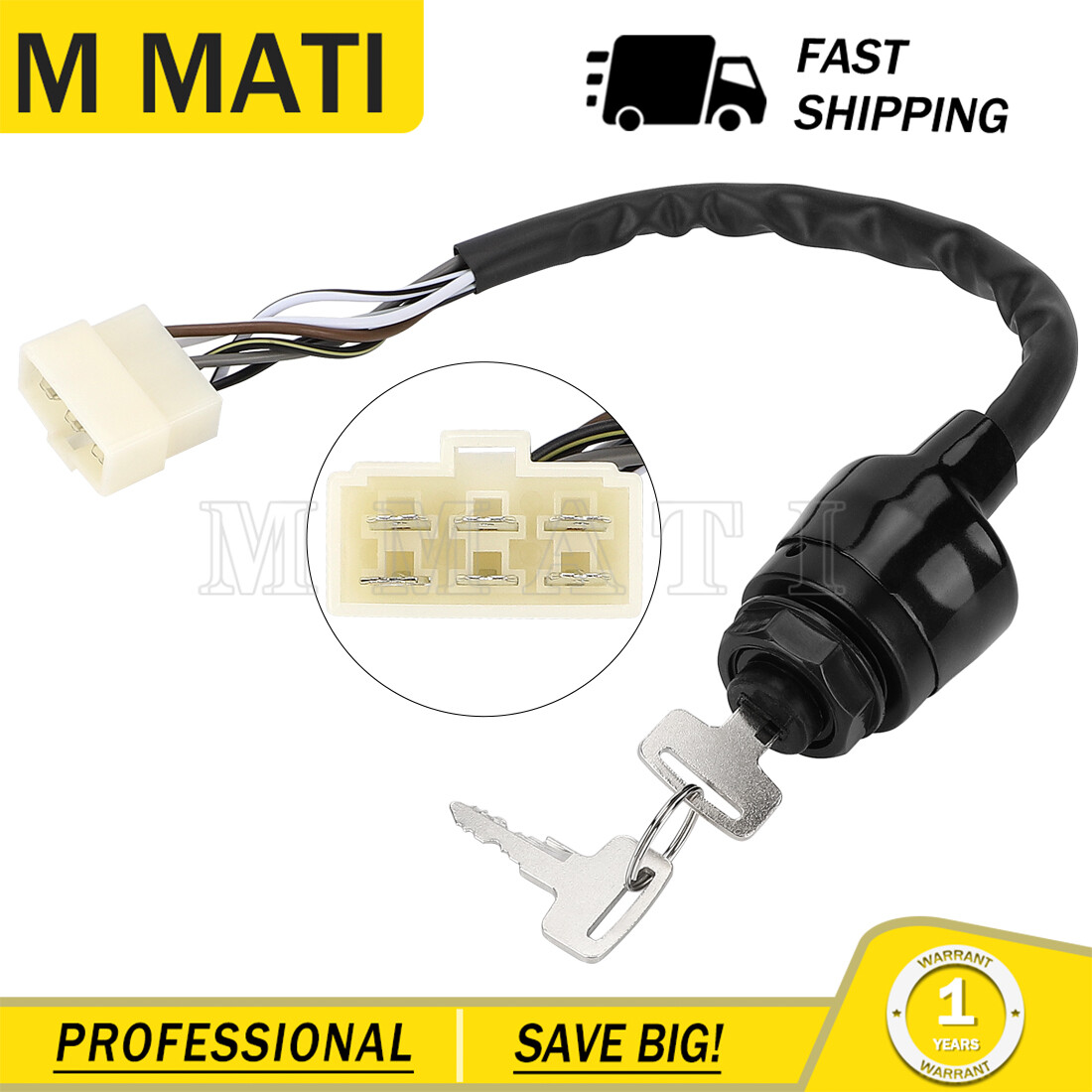 Ignition Switch & Key For Kawasaki Mule 500 550 2500 2510 2520 2010 2020 2030 Ignition Switch & Key For Kawasaki Mule 500 550 2500 2510 2520 2010 2020 2030