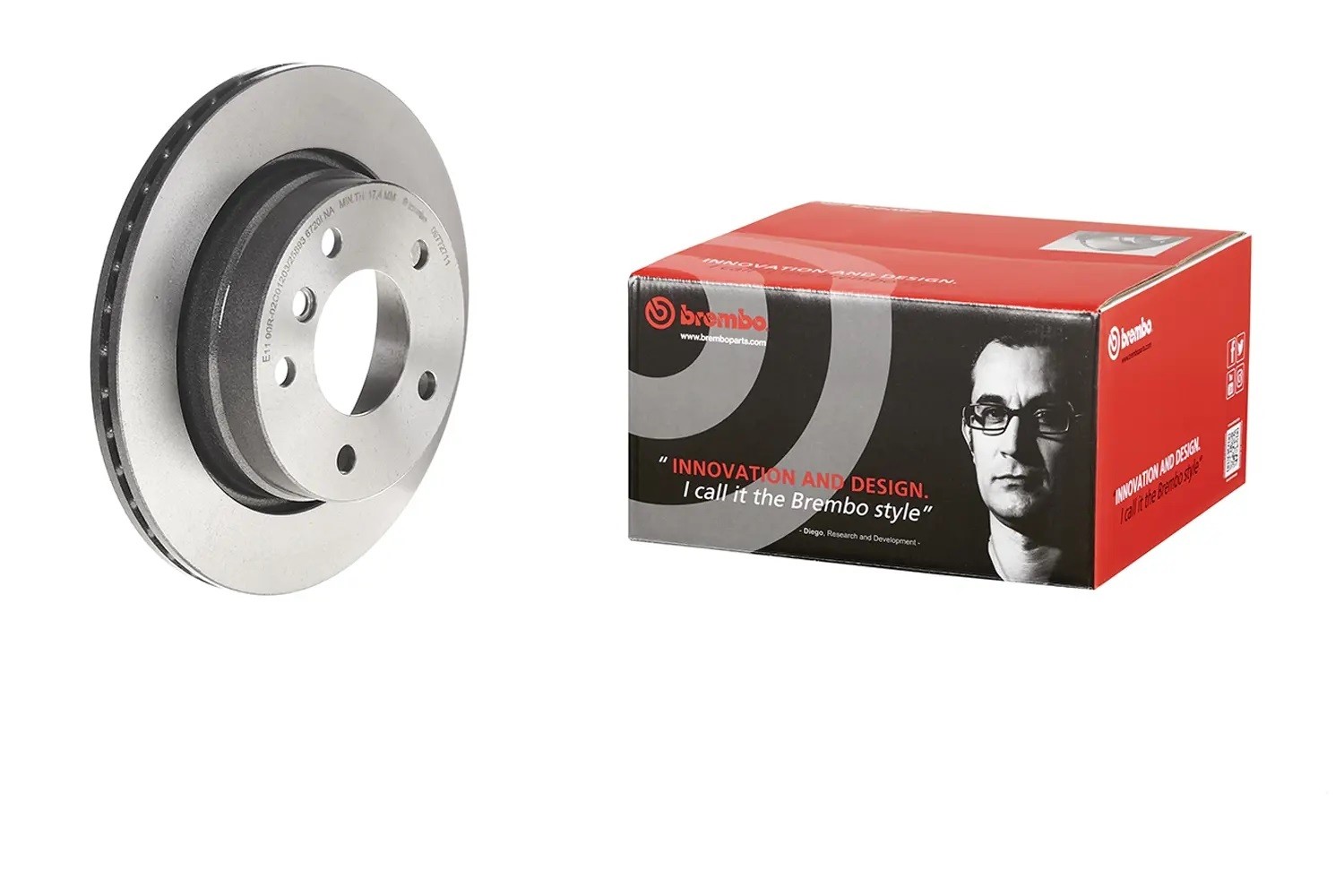 Brembo for 16-20 Mazda CX-5 Front Premium UV Coated OE Rotor
