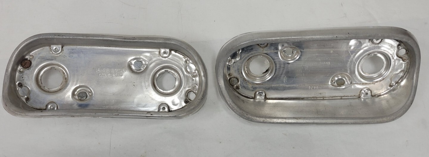 1961 Pontiac Catalina Ventura Lt & Rt Tailight Bezels OEM GM R2-61 1961 Pontiac Catalina Ventura Lt & Rt Tailight Bezels OEM GM R2-61