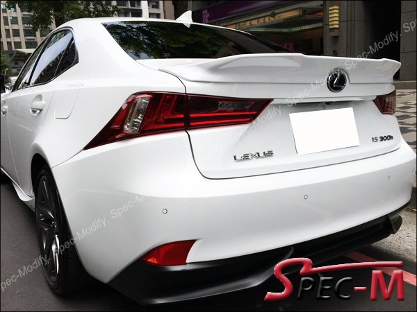 Painted 083 White TRD Look Trunk Wing Spoiler For 2014+ Lexus IS250 IS350 IS F