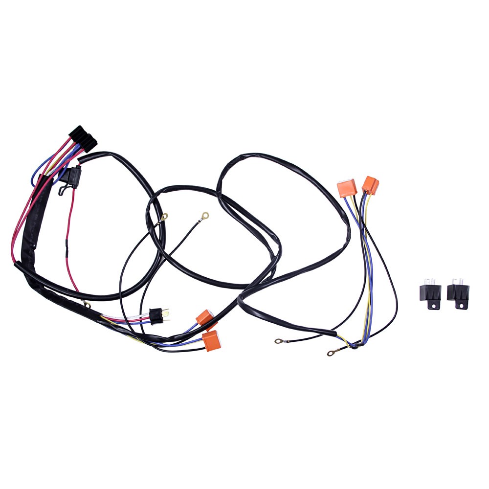 Redline Lumtronix Headlight Power Upgrade Harness Four Headlights 1969 Mustang