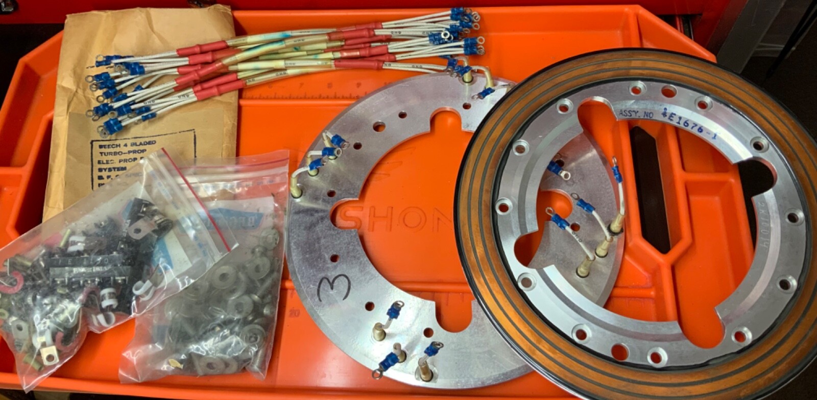 🇺🇸 king Air A100 BF Goodrich Prop Deice kit  2 Slip Ring 4E1676-1 New 77-900