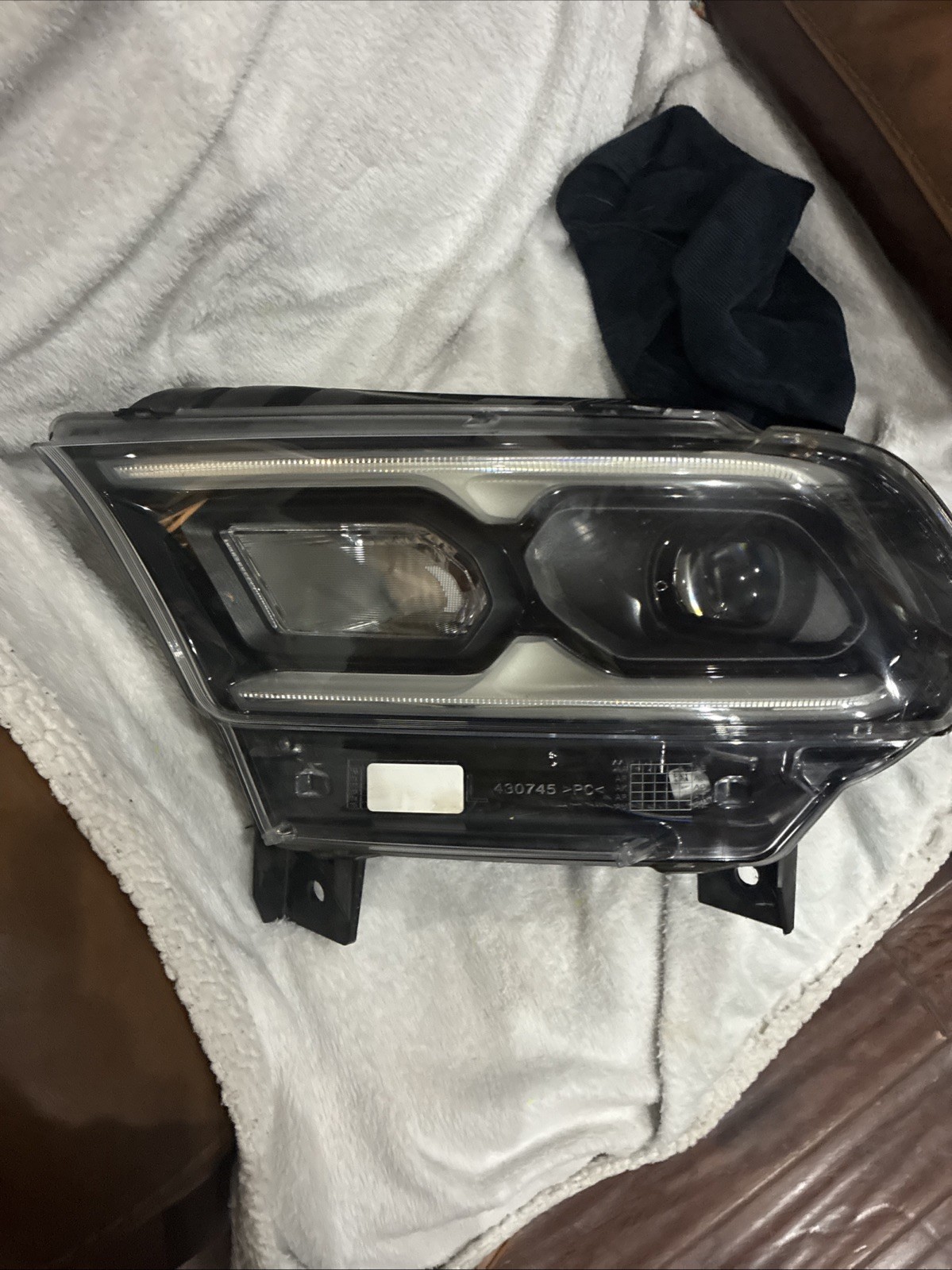 ⁠21-24 Dodge Durango Left Driver LED Headlight Black OEM 68433779 READ
