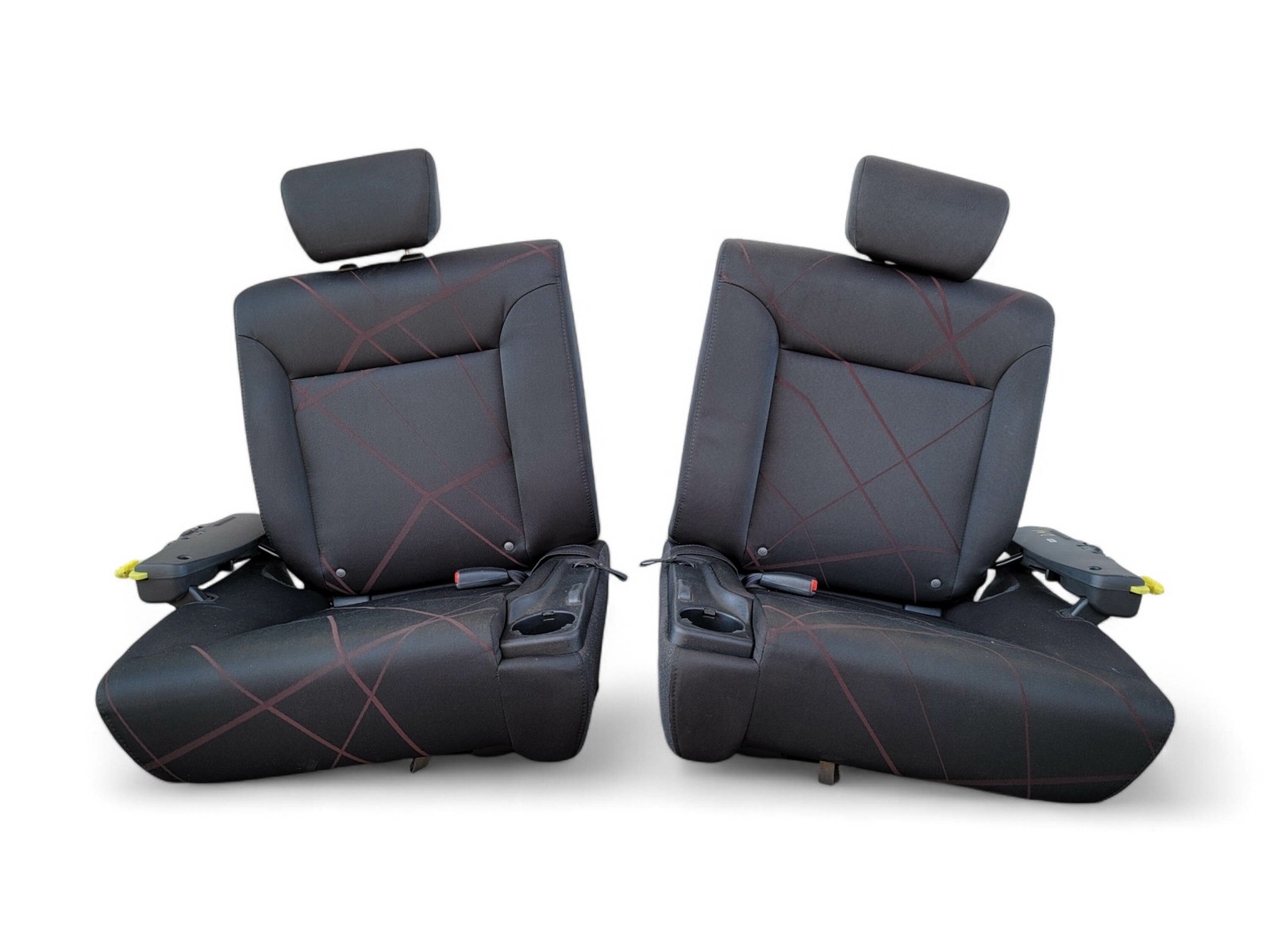 2008-2011 Honda Element EX Rear Seat Set Right/Left Side Black/Gray Cloth, D041,