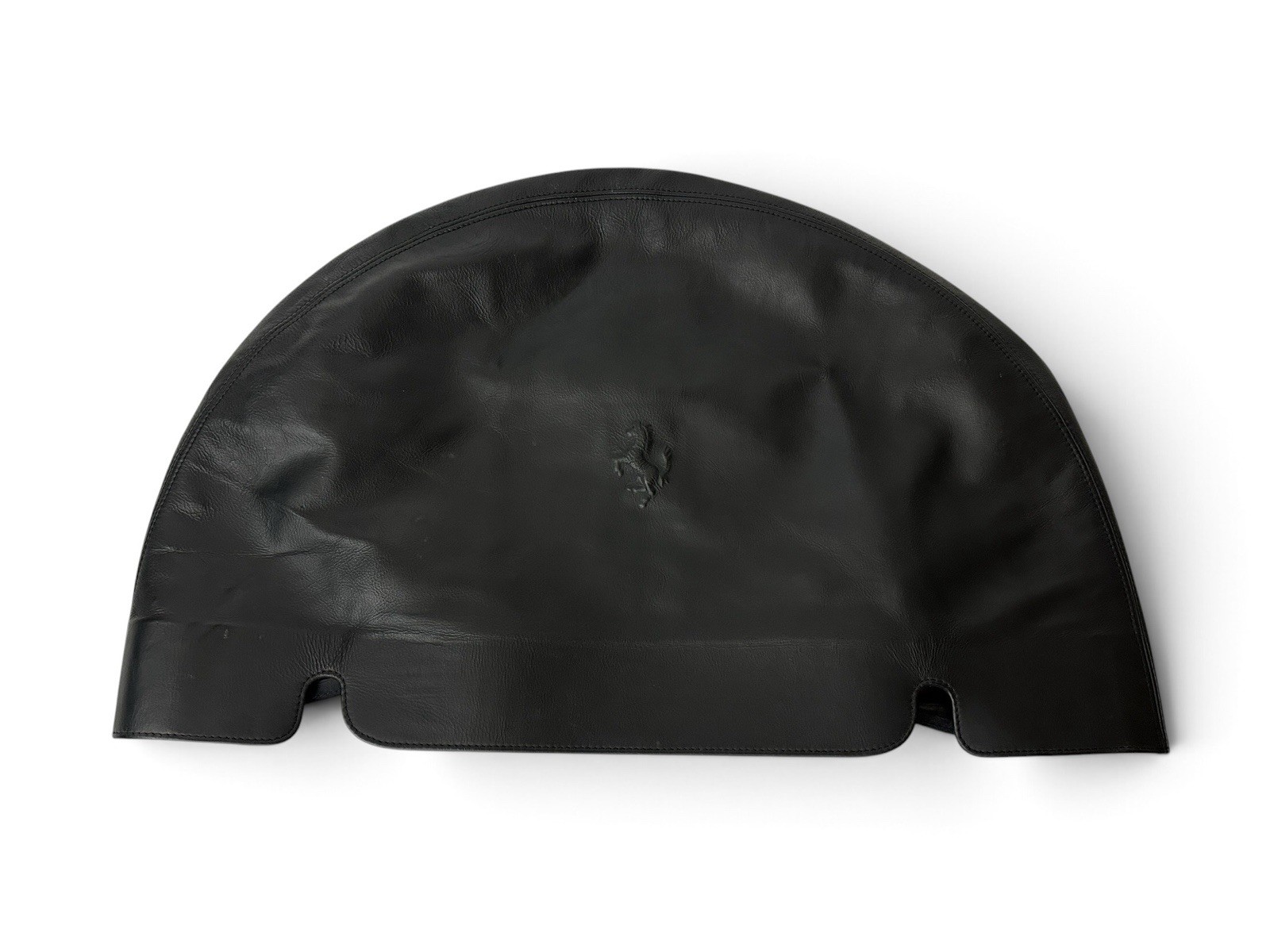 FERRARI 550 575 BARCHETTA SUPERAMERICA BLACK LEATHER SPARE WHEEL COVER | 655043