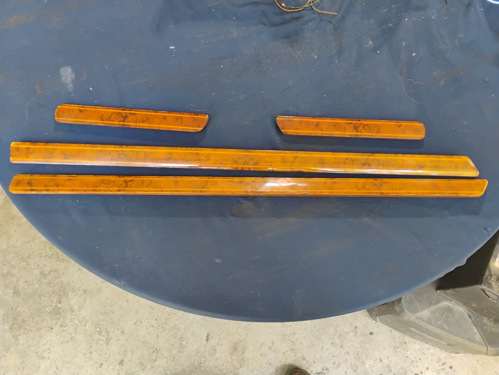 92-96 Jaguar XJS Series 3 Door Panel Burl Wood Front & Rear  4 Pieces OEM