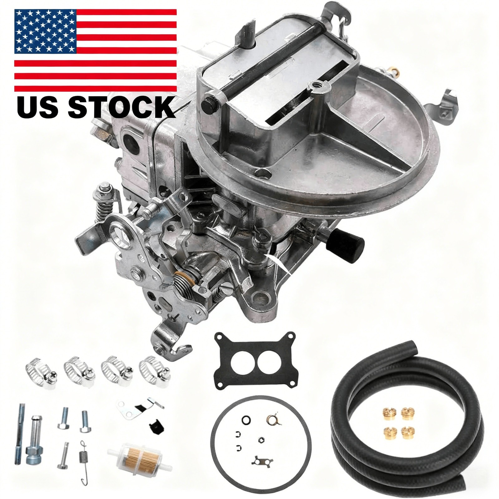 Replace Fit Holley 0-4412S 2 Barrel Carburetor 500 CFM w/ Manual Choke Gasoline