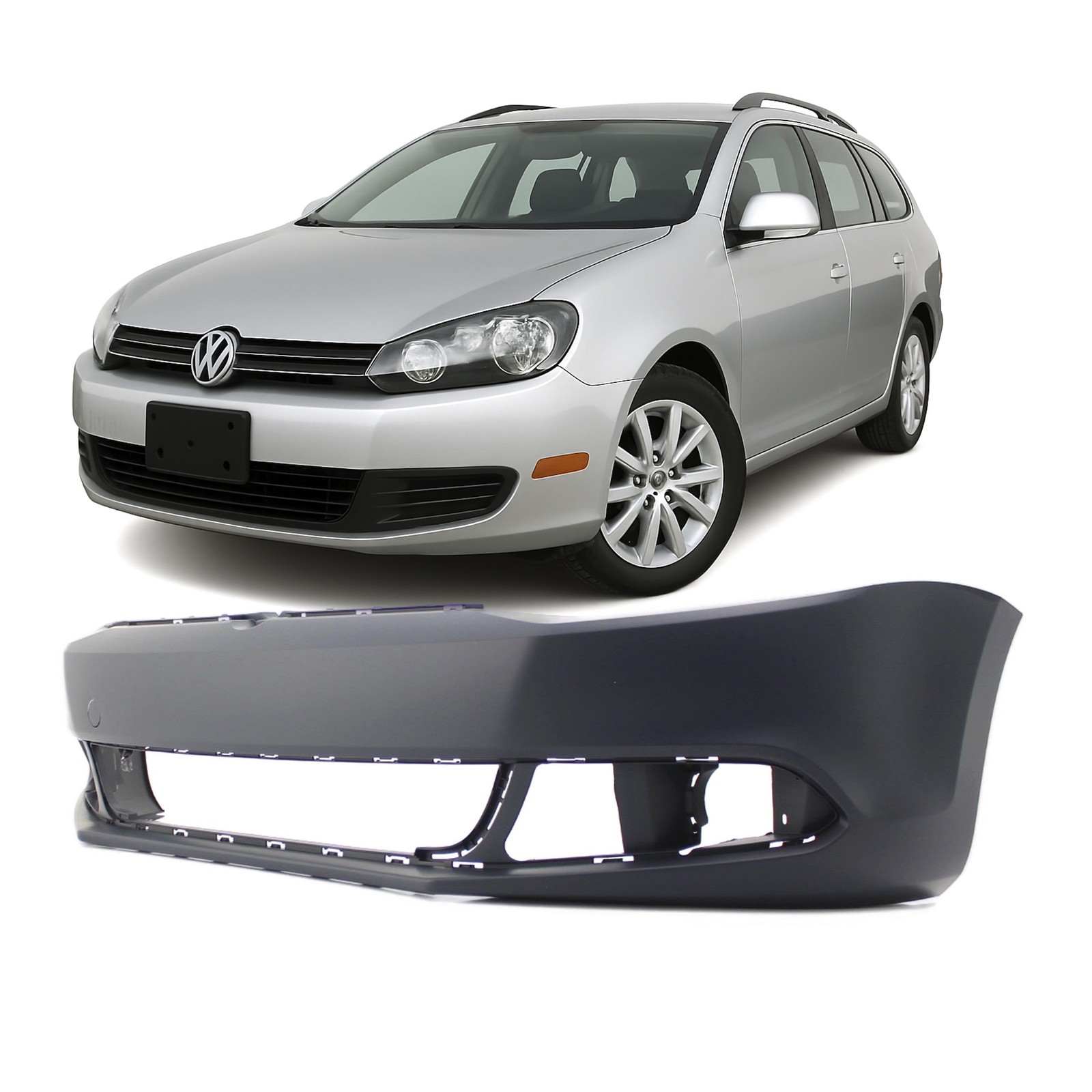 2011-2014 Volkswagen Jetta Hybrid Front Bumper Cover VW1000190 5C6807217DGRU