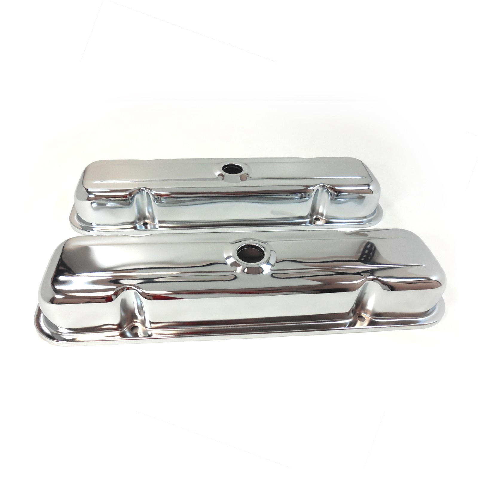 1959-79 Pontiac Chrome Steel Valve Covers 326 350 428 455 V8