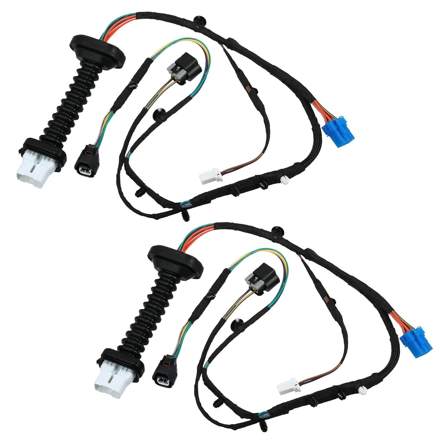 X AUTOHAUX 2pcs Rear Door Harness with Connectors for Dodge RAM 1500... 