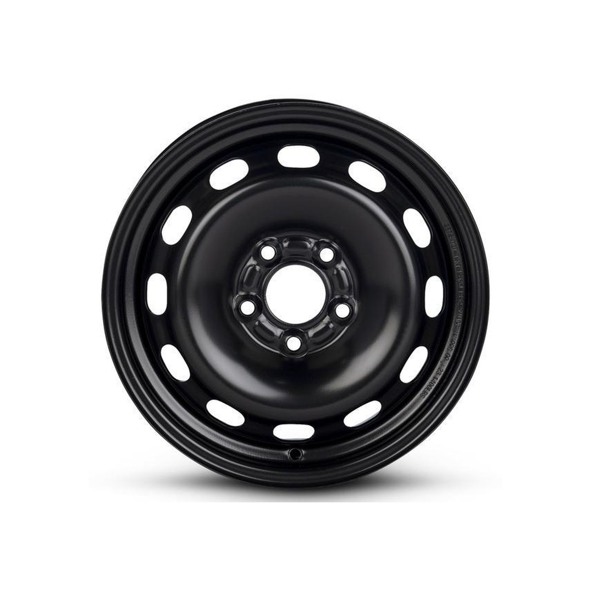 One 14inch 14x5.5 SteelWheel Black Rim 5Lug 5x100 +41mm RTXX99116NAA Genuine