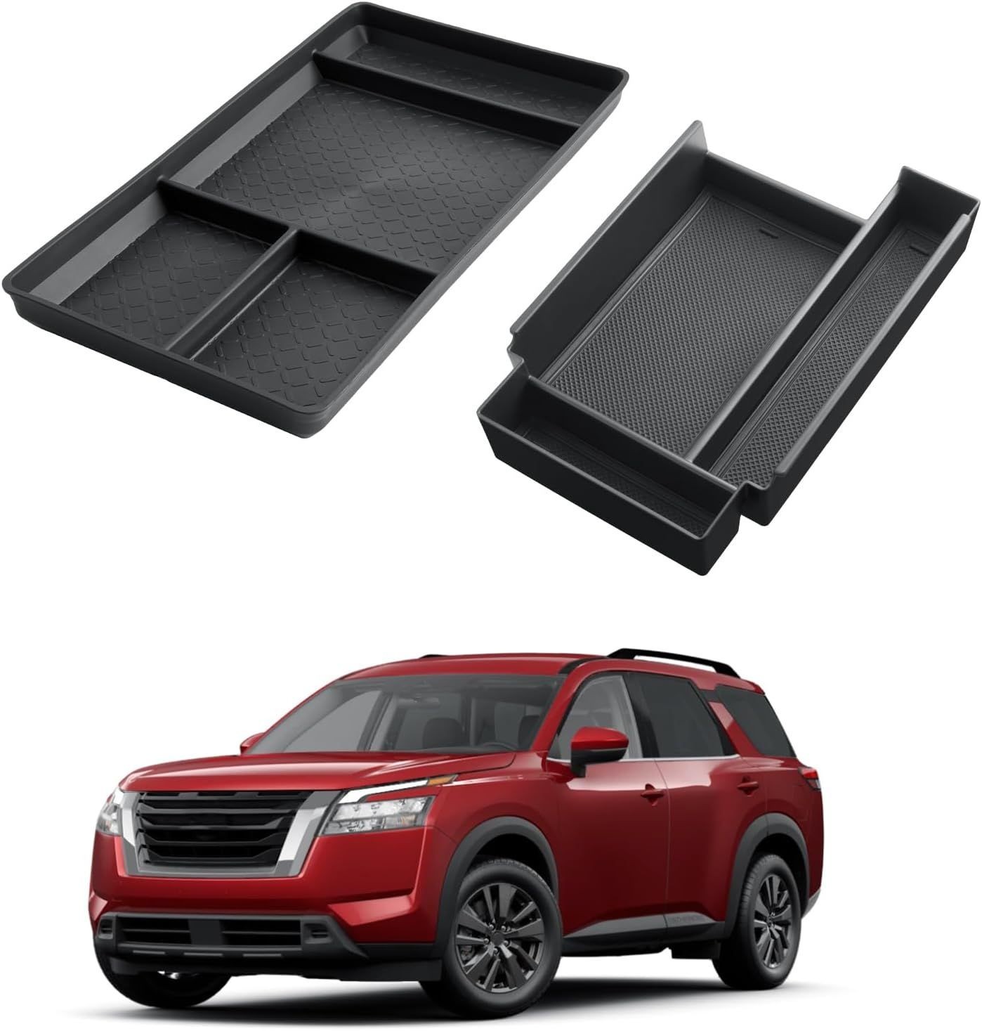 Center Console Organizer for Nissan Pathfinder 2022-2025 - 2 Pcs Set 2026