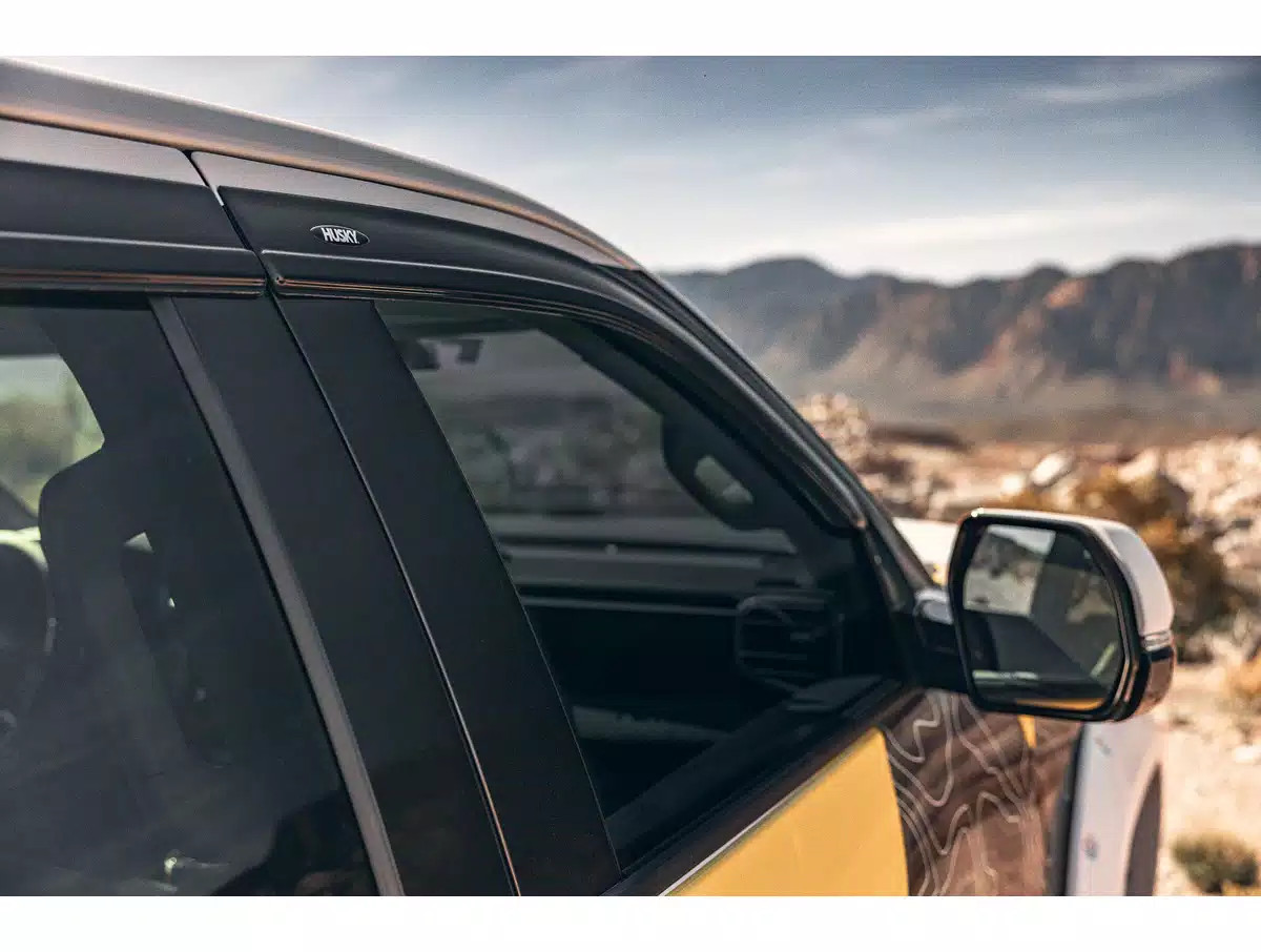 Husky Low Profile Ventvisor Smoke Fits 22-25 Tundra CrewMax 4pc Outside Mount