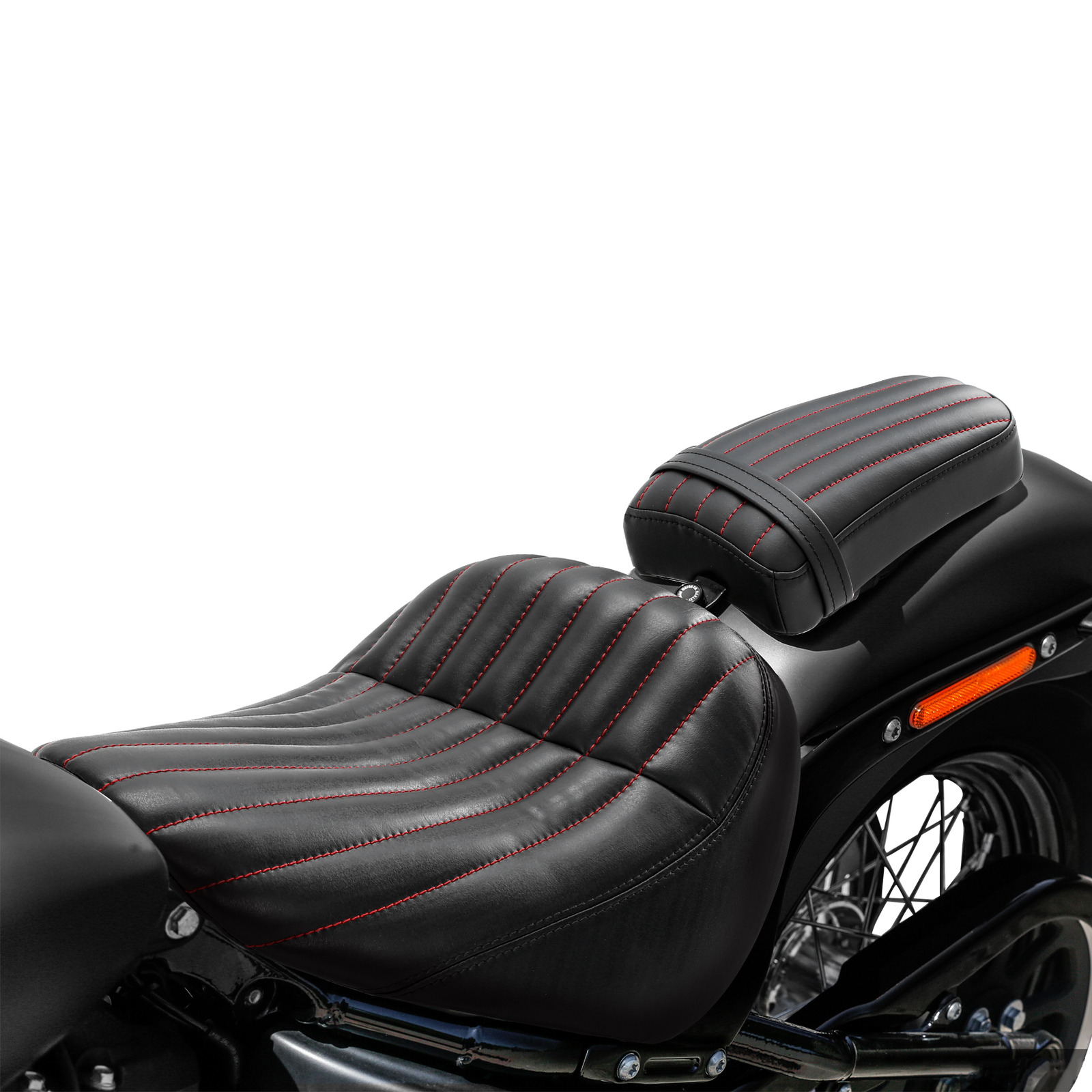 Front Driver & Rear Passenger Seat Fit For Harley Street Bob FXBB 2018-2024