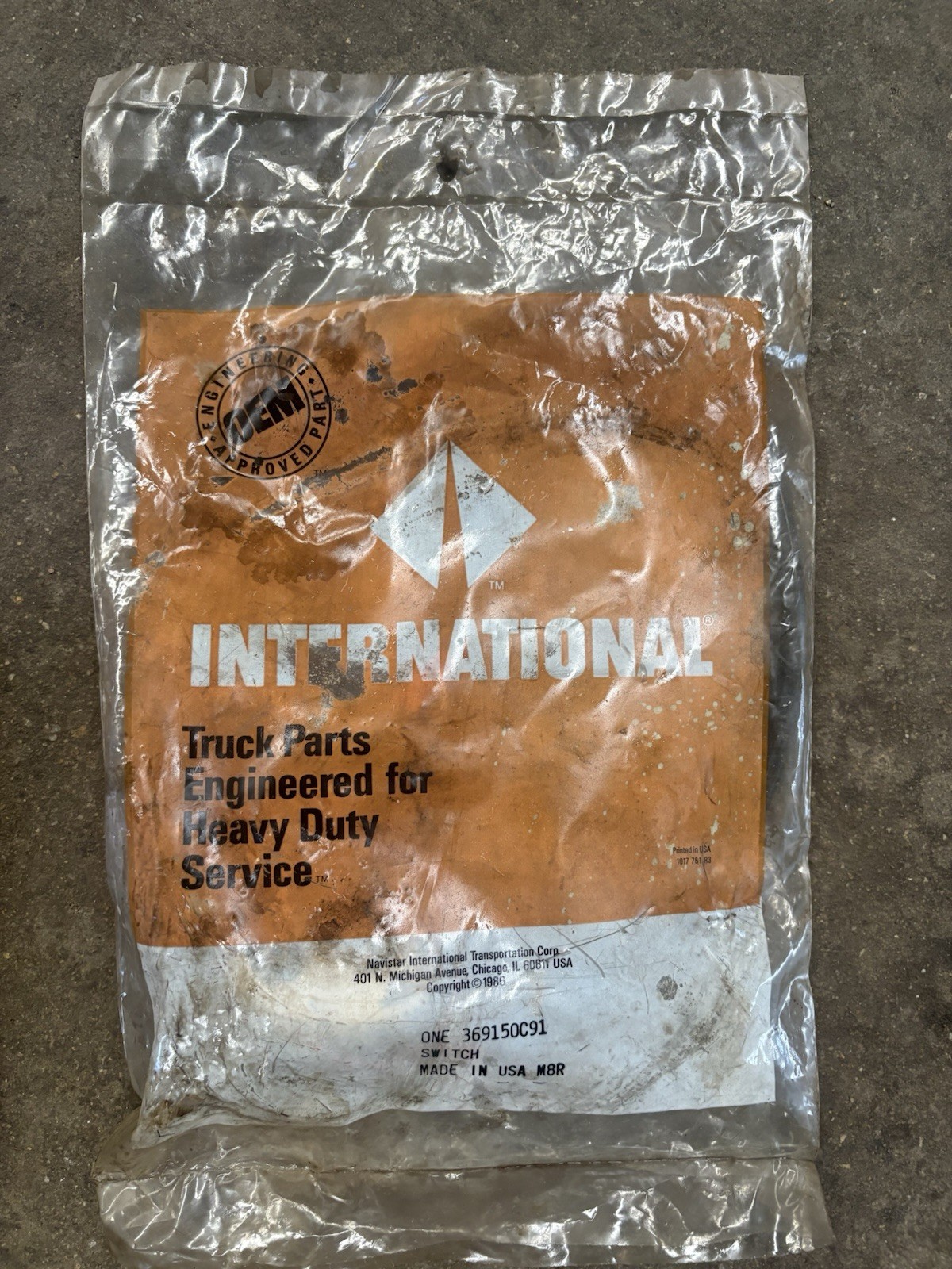 NOS International Harvester 369150C91 Turn signal Switch in Original Package