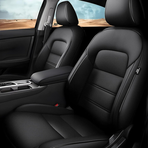 AOMSAZTO Car Seat Cover Fit for Nissan Altima 2019 2020 2021 2022 2023 Black 