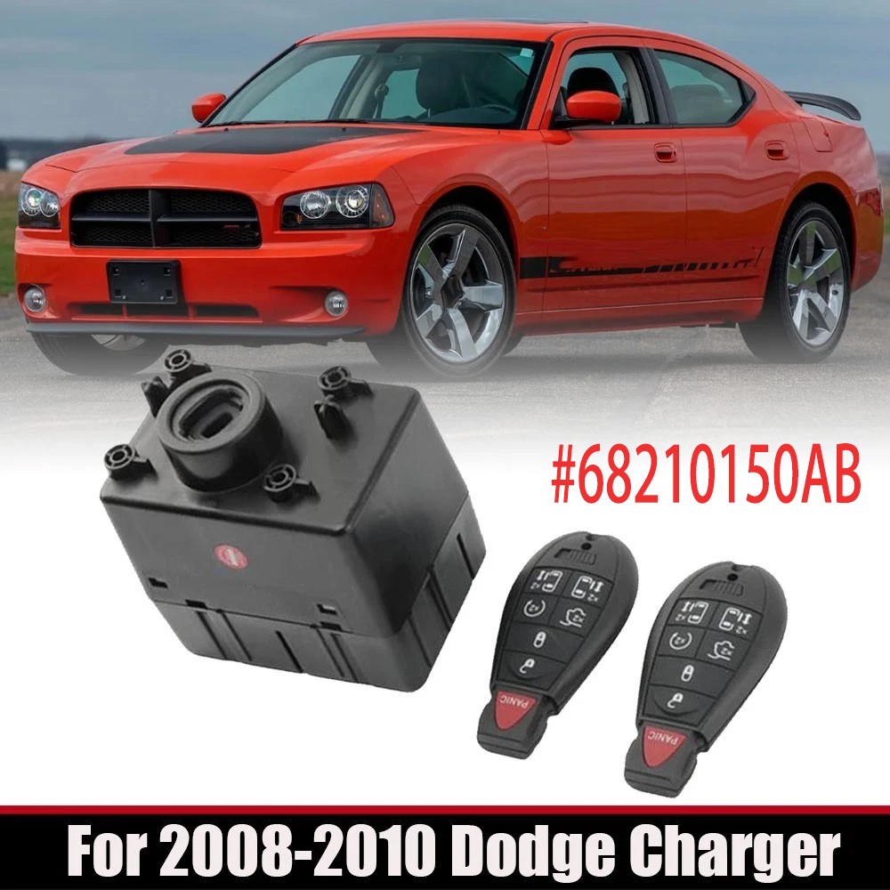 Ignition Switch Node Module 2PCS Key-Fob 68210150AB For 2008-2010 Dodge Charger
